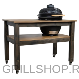 Ekskluzivan drveni sto za kamado roštilj - dizajniran za jedinstvene trenutke i neprevaziđen stil pečenja.