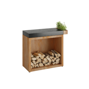 OFYR pult sa skladištem Butcher Block Storage 90 Corten