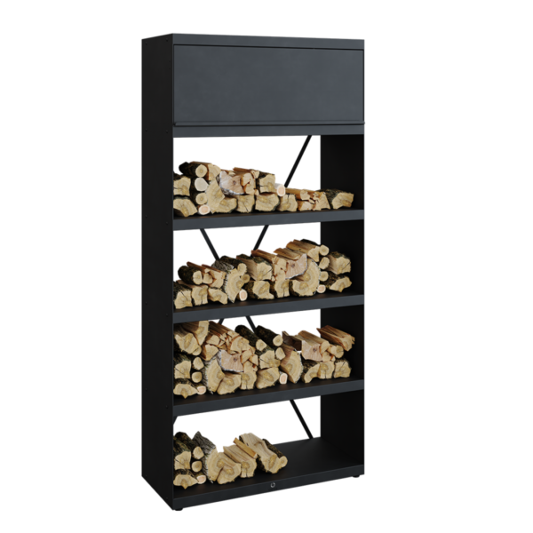 OFYR Wood Storage Black 100 - Polica za Drva uz OFYR Roštilj